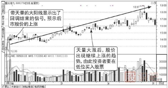 成交量怎么看-天量拉升回调结束图形（图解）