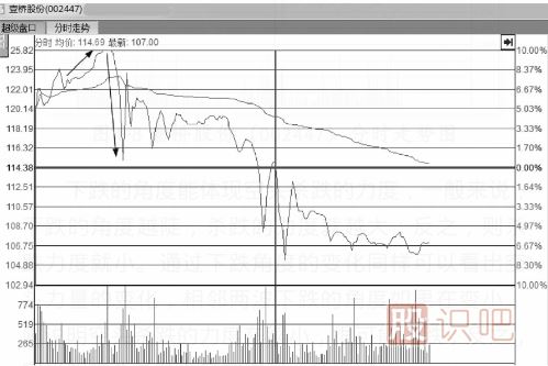 从分时图走势线下跌的角度来分析股价走势