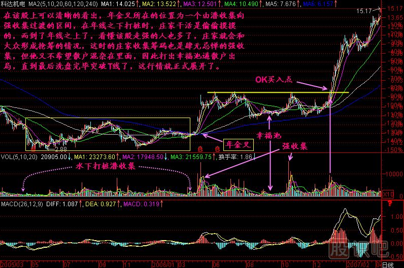 年金叉K线图解